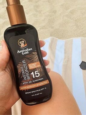“Australian Gold” Instant Bronzer SPF 15